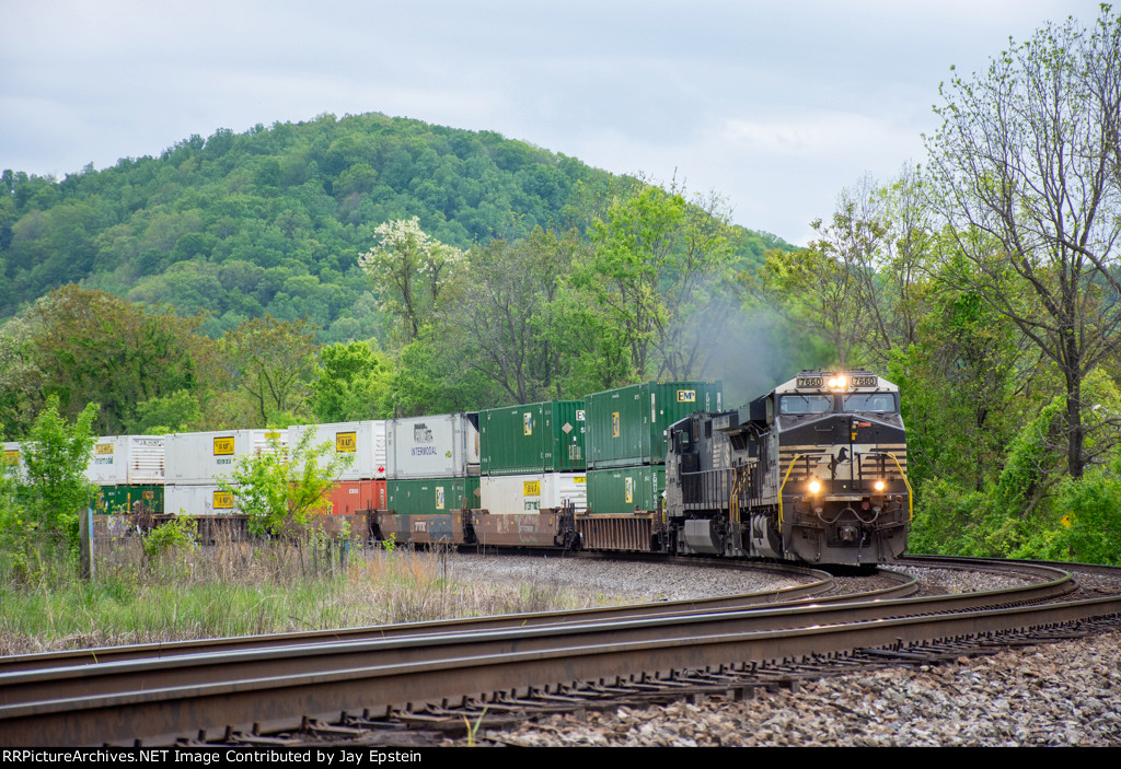 Train in sea of Green